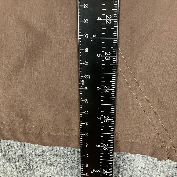 Columbia Fleece Vest Men's 2X Brown Full Zip Outdoor Hiking Layering Jacket - Picture 4 of 9